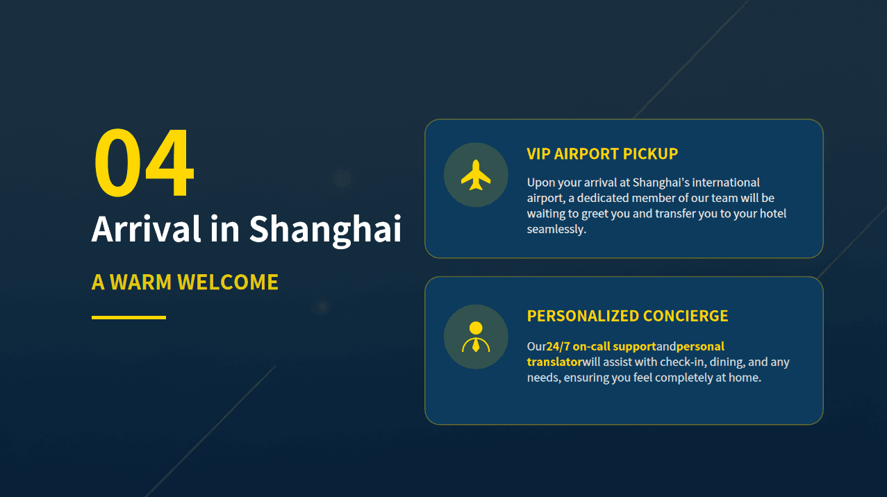 Arrive in Shanghai